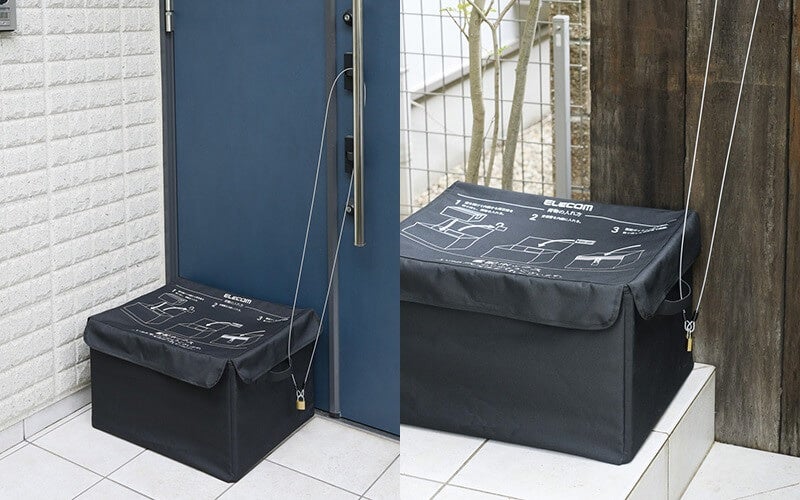 エレコム、雨風や盗難から荷物を守る大容量85Lサイズの置配ボックスを発売｜取扱サイト