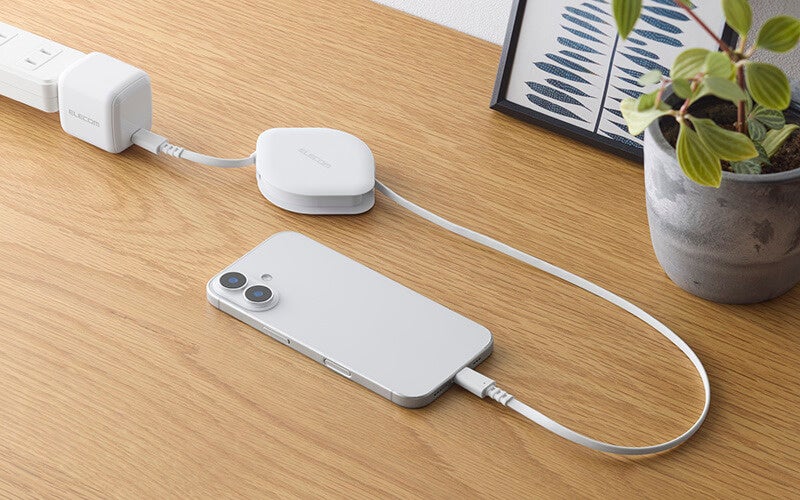 エレコム、必要な長さに調節できるスリムな巻き取り式USB Type-Cケーブル2タイプを発売｜取扱サイト