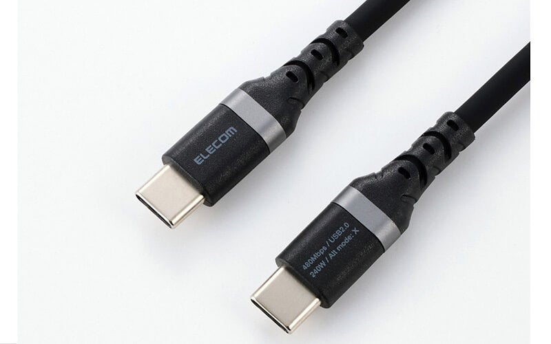 エレコム、手触りがよく絡みにくいシリコン素材を採用したUSB Power Delivery EPR 240W対応のUSB Type-Cケーブルを8月下旬に発売｜製品の主な仕様と価格（6枚目）