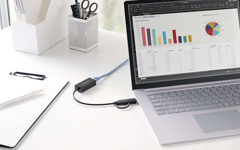 エレコム、USB-AとType-C両対応の高速2.5ギガLANアダプターを9月中旬に発売｜USBポートで高速2.5Gbps通信を実現するLANアダプター