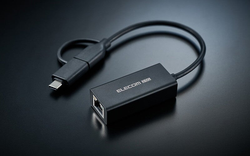 エレコム、USB-AとType-C両対応の高速2.5ギガLANアダプターを9月中旬に発売｜主な特徴と便利な機能