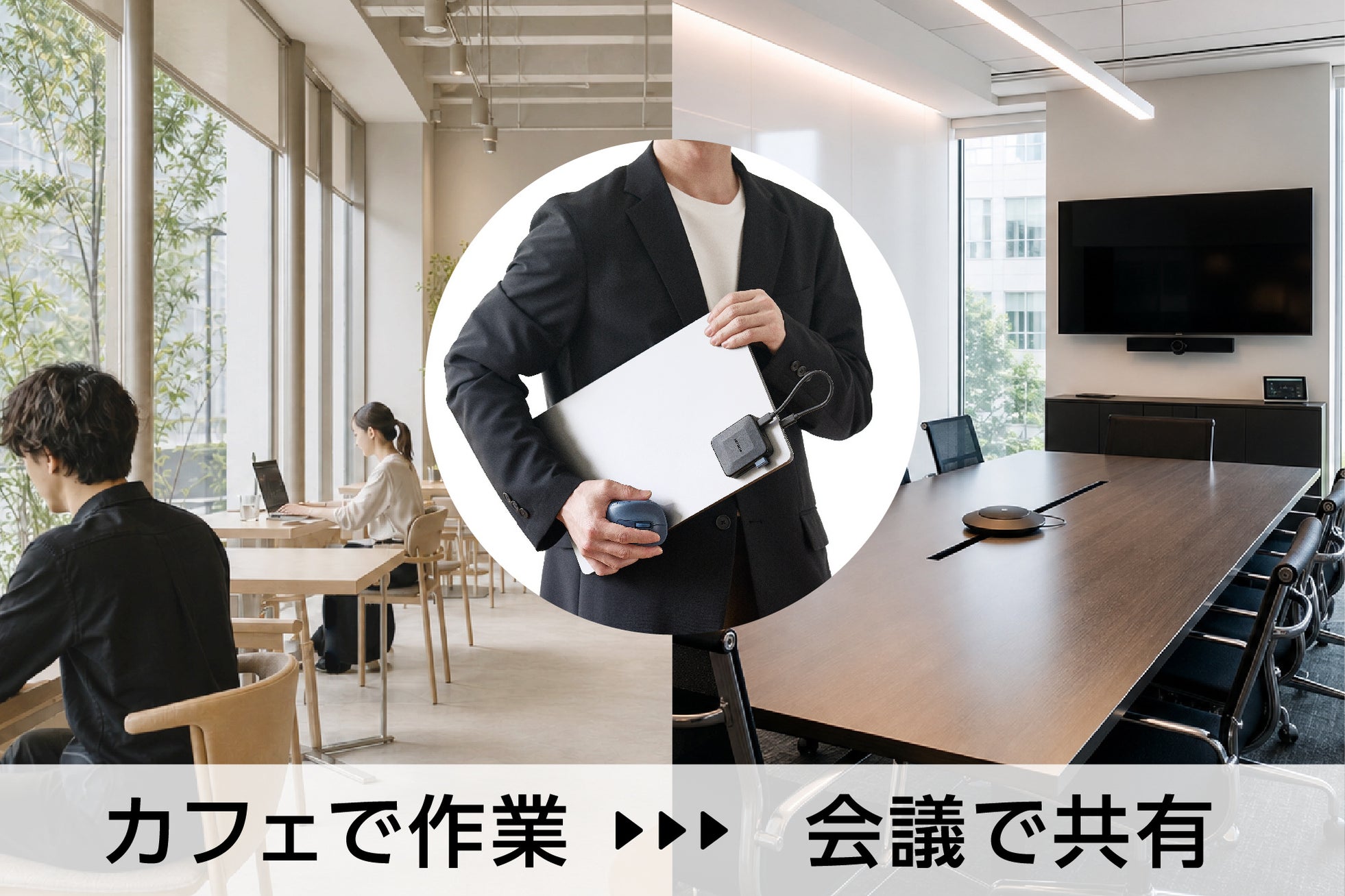 エレコム、ノートPCの背面に装着できるマグネット式の7in1ドッキングステーションを発売｜背負えるデザインで移動先でも作業環境を維持