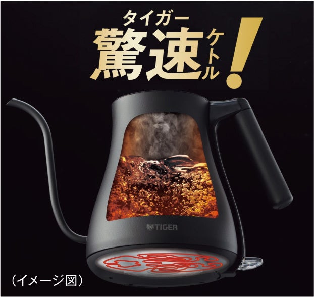 タイガー魔法瓶、史上最高の注ぎ心地を実現した「蒸気レス電気ケトル PCZ-A080」を発売｜製品仕様（5枚目）