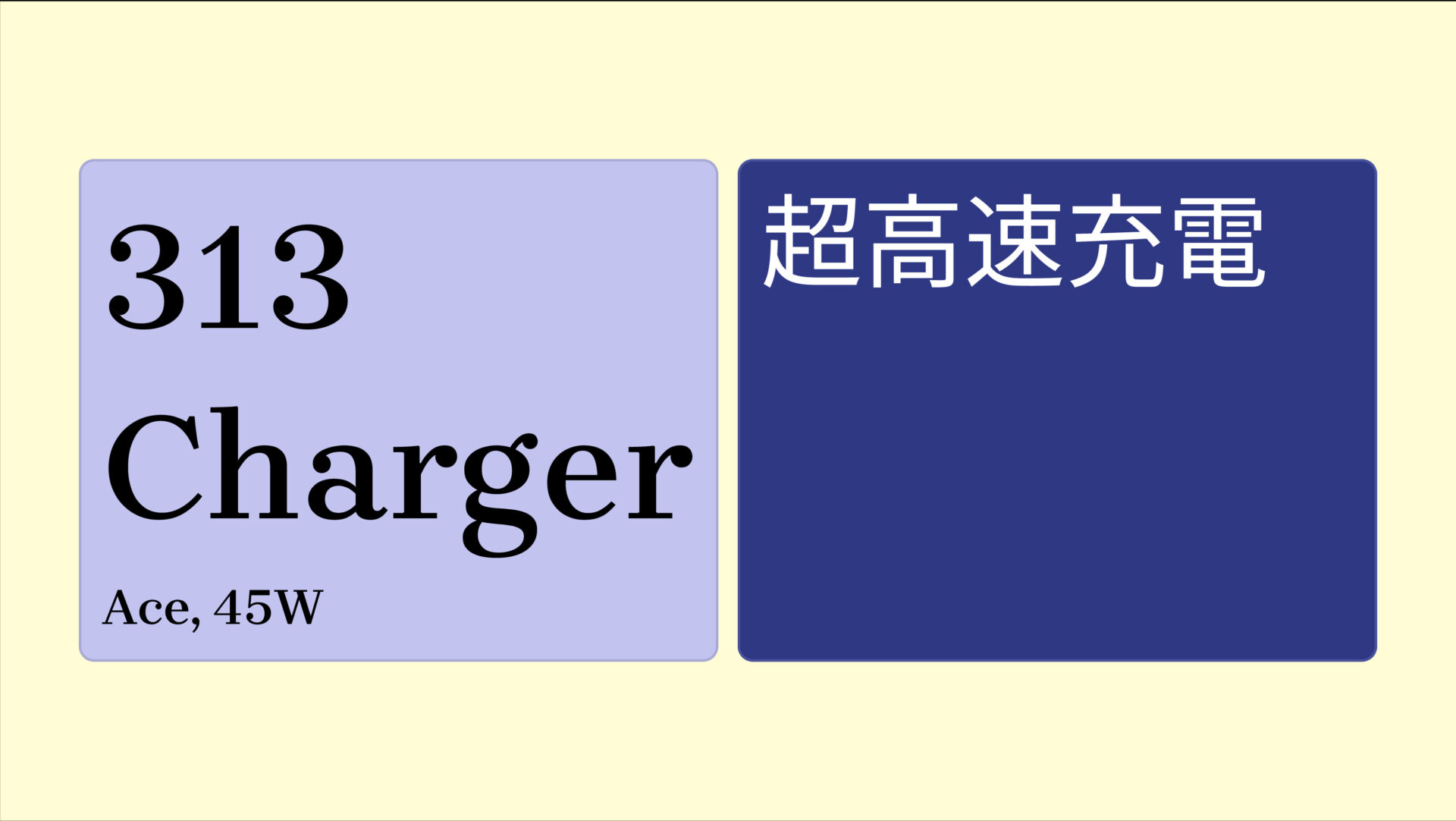 313 Charger (Ace, 45W) のアイキャッチ画像