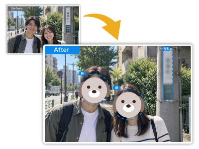 ソースネクスト、AIが写り込みや位置情報を自動削除する画像加工ソフト「フォト消しプライバシー」を発売 - 画像10