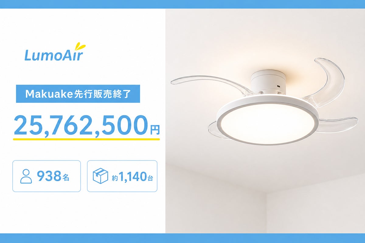 LivAiA、音声操作に対応するシーリングファンライト「禅」と電動昇降式室内物干しを発表（3枚目）