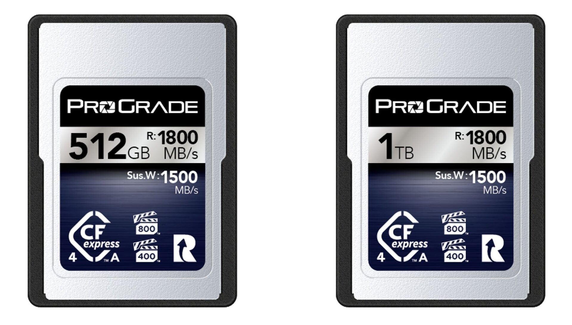 プログレードデジタル、VPG400/800認証を取得したCFexpress 4.0 Type Aメモリーカードを発売｜CFexpress 4.0 Type A Dual VPG 400/800メモリーカードの主なスペック