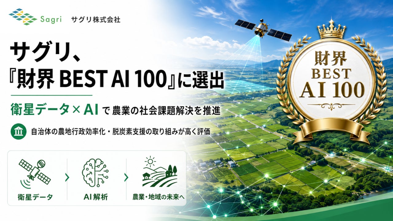 サグリ、優れたAI人材活用企業を表彰する「財界 BEST AI 100」に選出|「財界 BEST AI 100」の概要