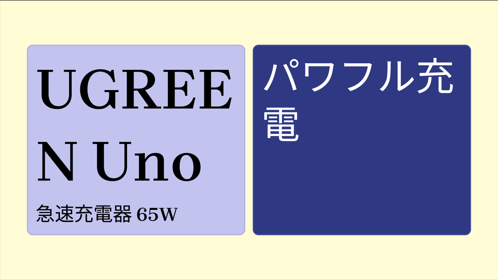 UGREEN Uno 急速充電器 65W のアイキャッチ画像