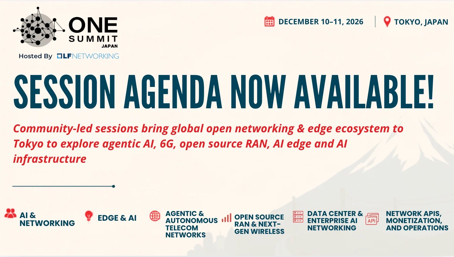 Open Networking & Edge (ONE) Summit Japan 2026のプログラムを発表、AIが中心テーマに｜AIとネットワーキングの変革期に焦点を当てる