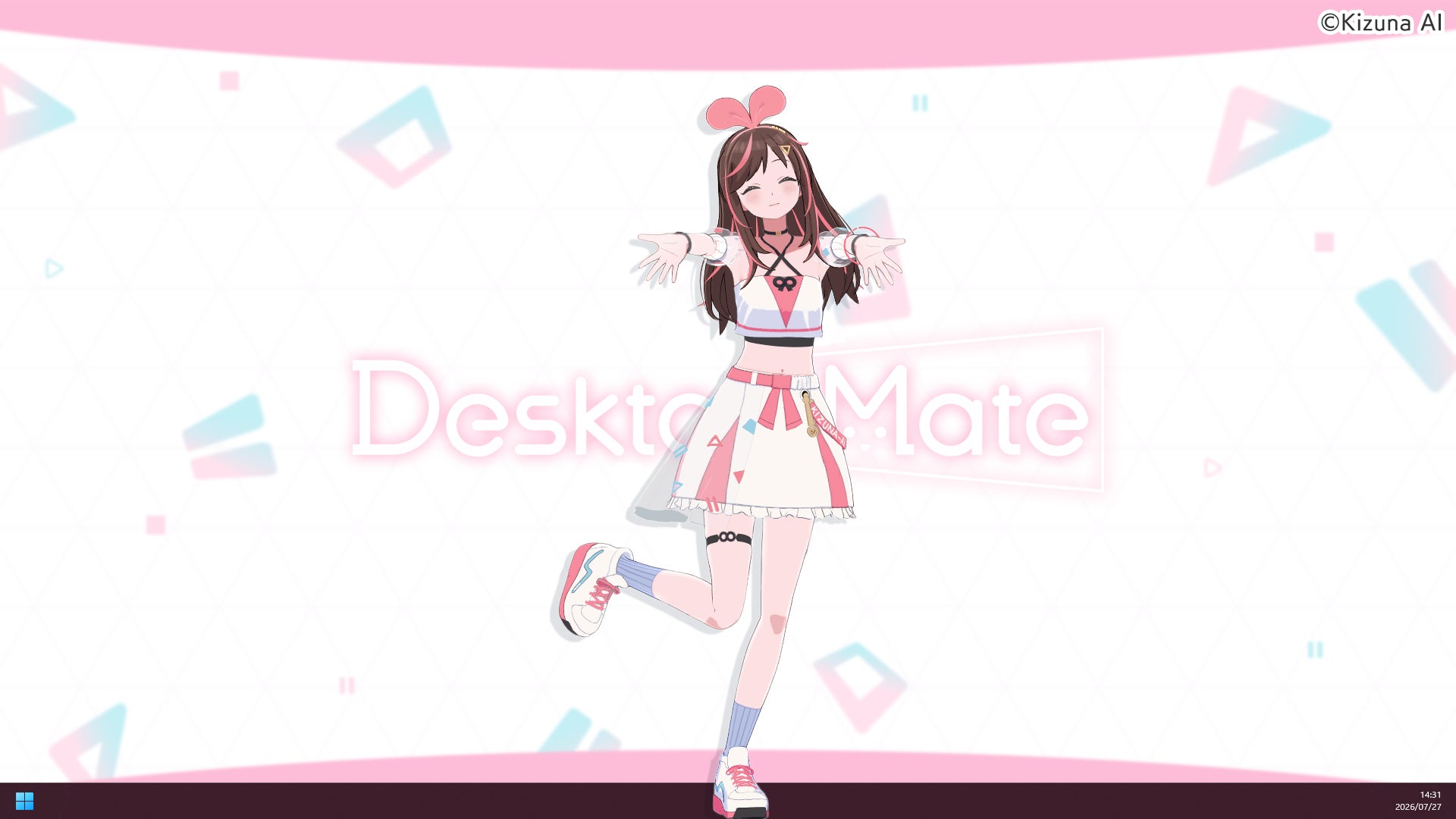 インフィニットループ、デスクトップマスコット「Desktop Mate」用新DLC「キズナアイ ~ かまってアイちゃん ver.~」を2026年8月20日にリリース（3枚目）