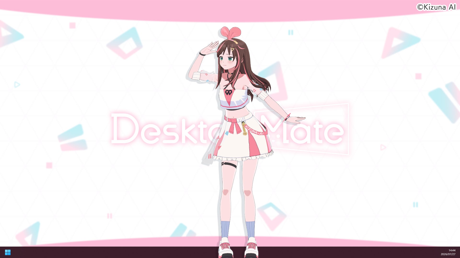 インフィニットループ、デスクトップマスコット「Desktop Mate」用新DLC「キズナアイ ~ かまってアイちゃん ver.~」を2026年8月20日にリリース（4枚目）