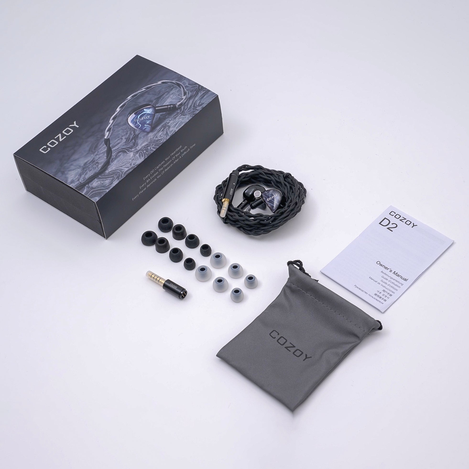 伊藤屋国際、大理石から着想を得たデザインを採用したCOZOY製イヤホン『D2』を発売｜D2の主な仕様と発売情報（5枚目）