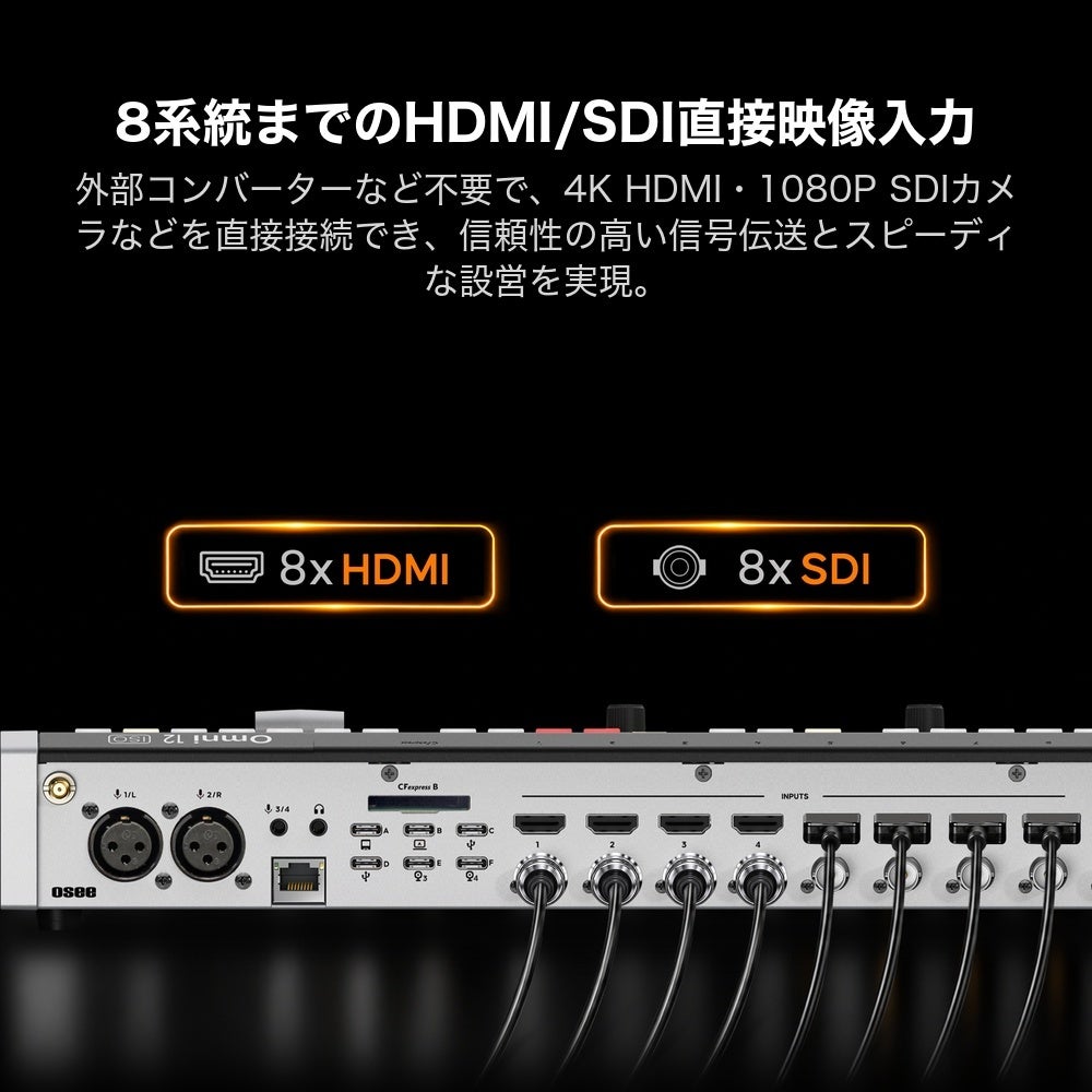 銀一、12ch対応の統合型ライブプロダクションスイッチャー「ゴーストリーム オムニ 12 ISO」を発売|ミスターガジェット