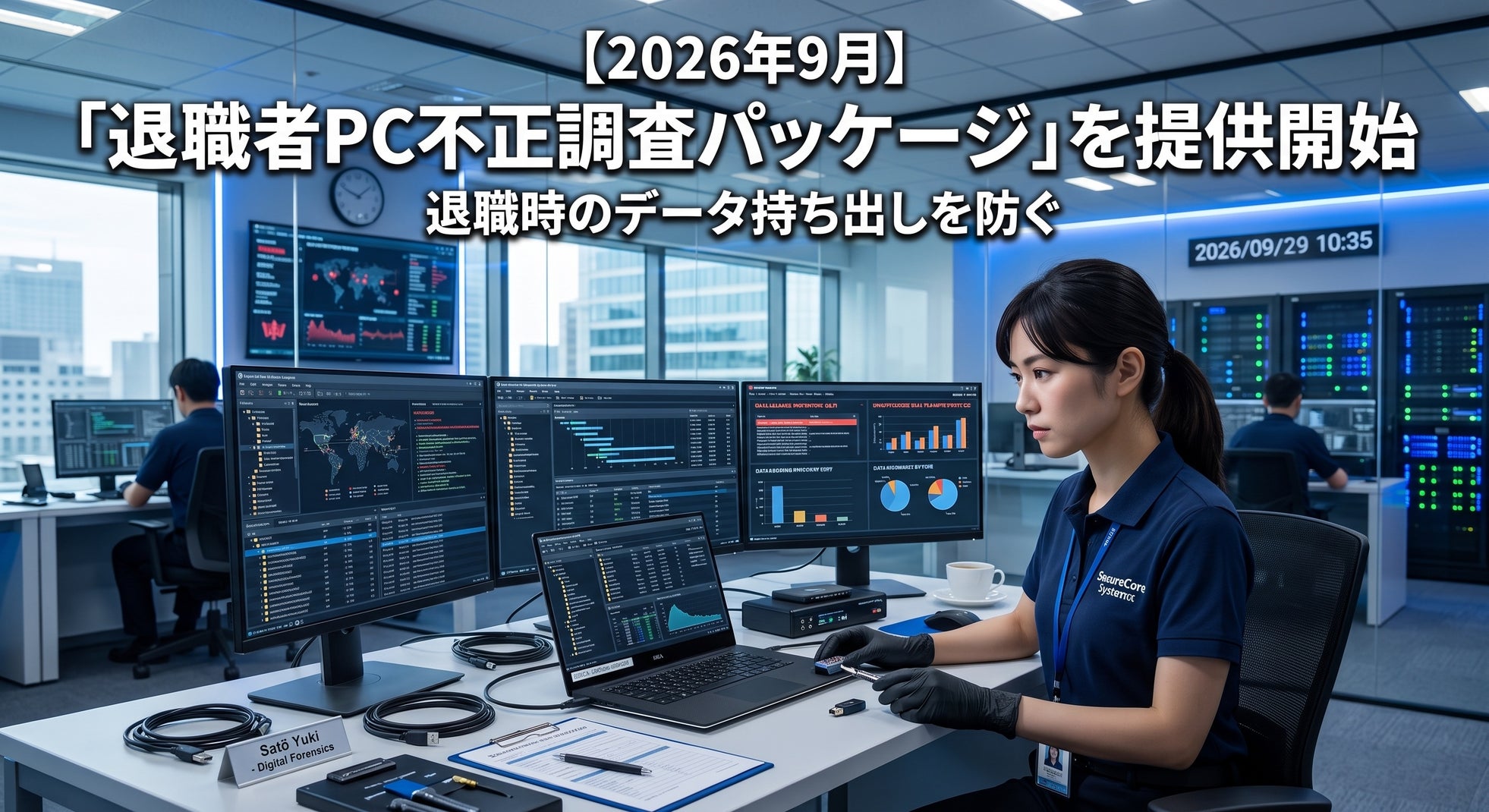 株式会社リプラス、退職時のデータ持ち出しを防ぐ「退職者PC不正調査パッケージ」を提供開始