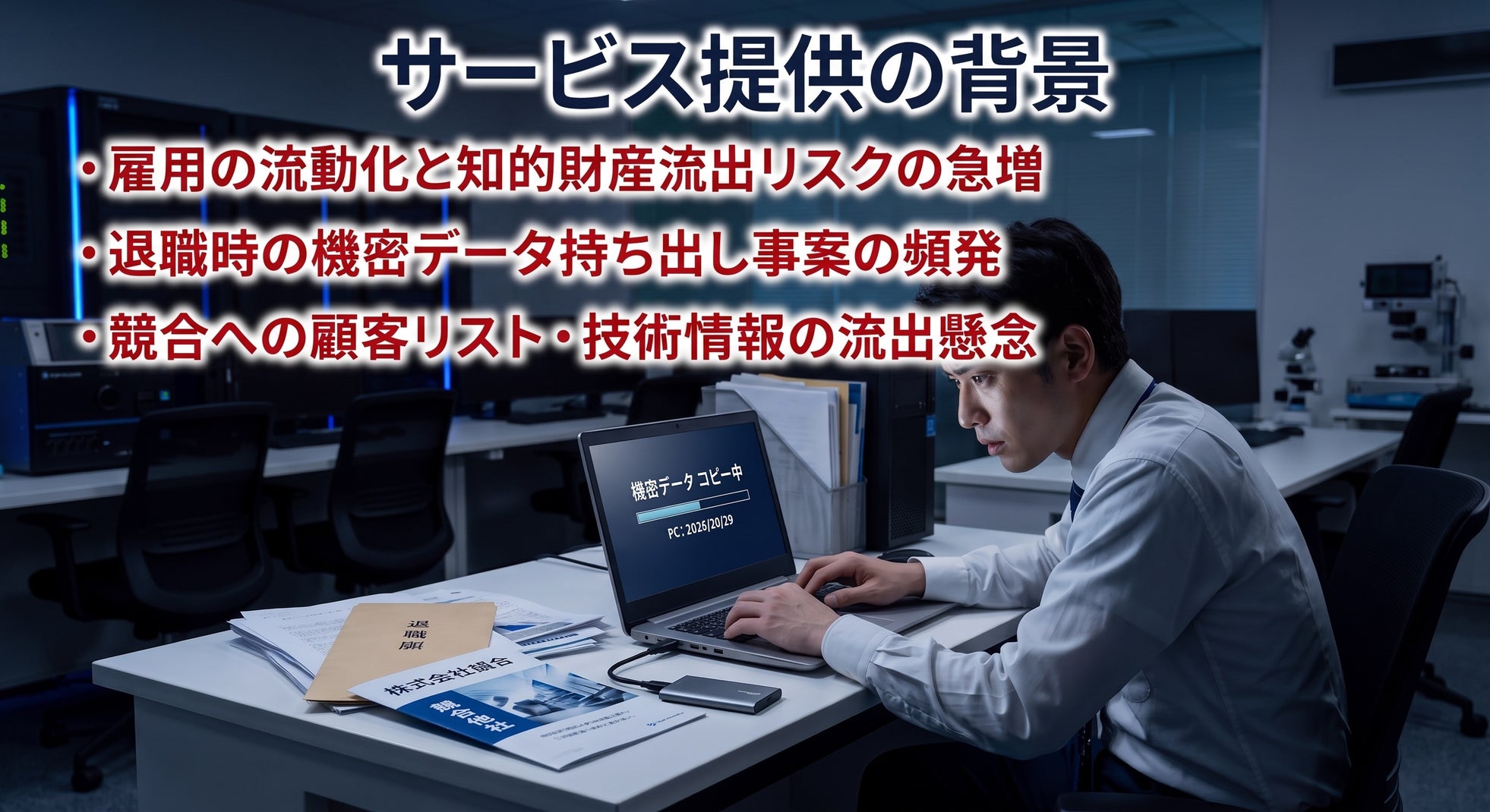 株式会社リプラス、退職時のデータ持ち出しを防ぐ「退職者PC不正調査パッケージ」を提供開始 - 画像2