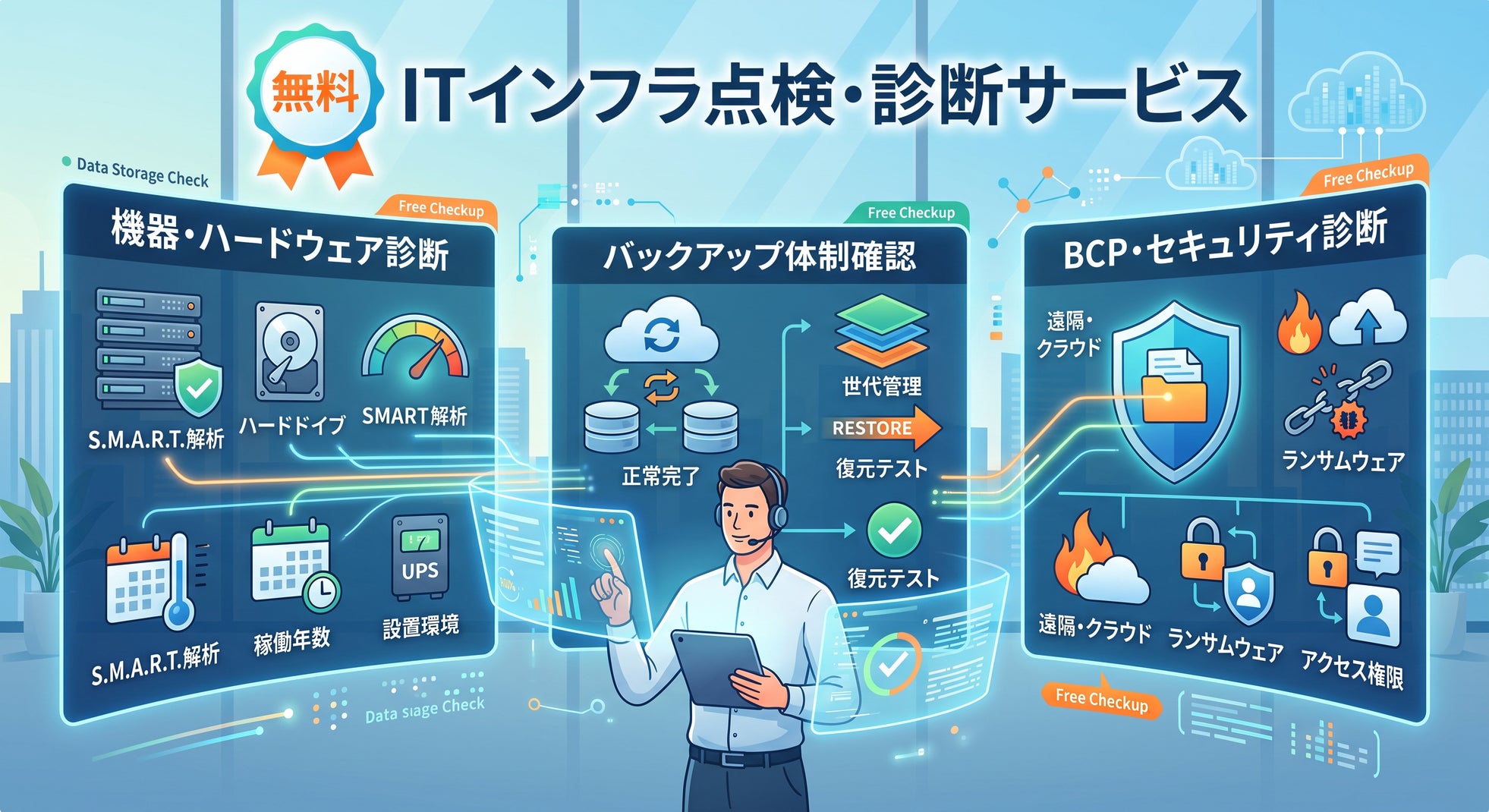 株式会社リプラス、データ保存環境を総点検する安全性診断キャンペーンを開始｜無料点検の主なチェック項目