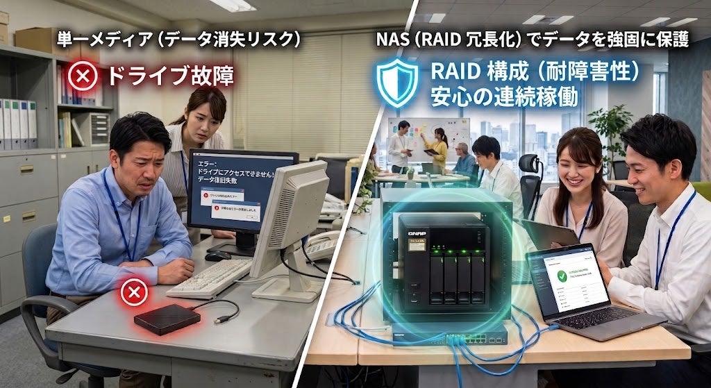リプラス、2026年9月の防災の日に合わせた「災害に高い高耐久NAS導入強化月間」を開始|オンラインストアで展開される初期設定済みNAS製品(2枚目)