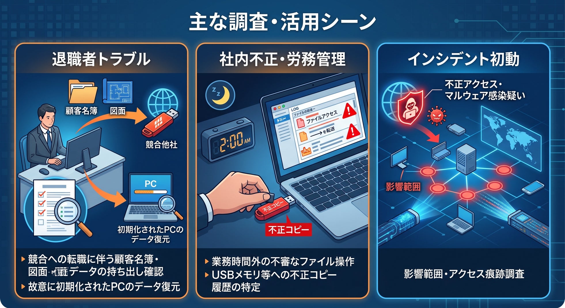 株式会社リプラス、初期調査49,800円からの完全定額制フォレンジック調査を提供開始｜主な調査・活用シーンと料金体系
