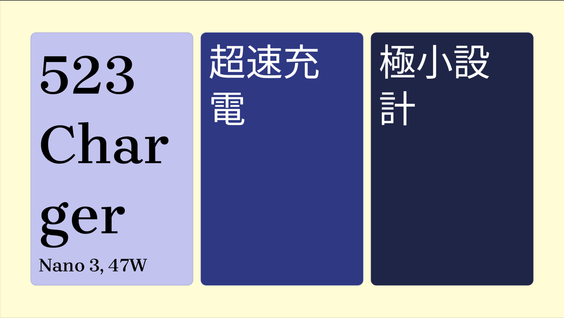 523 Charger (Nano 3, 47W) のアイキャッチ画像