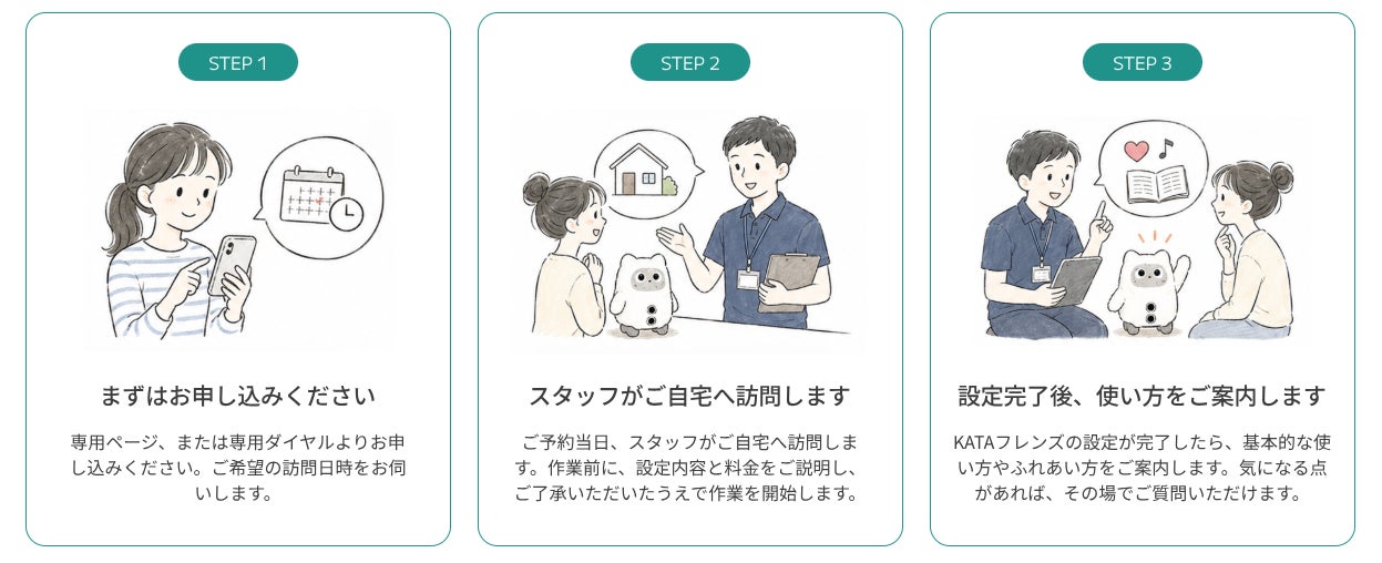 SwitchBot、AIパートナーロボット「KATAフレンズ」の訪問設定サポートを開始（4枚目）