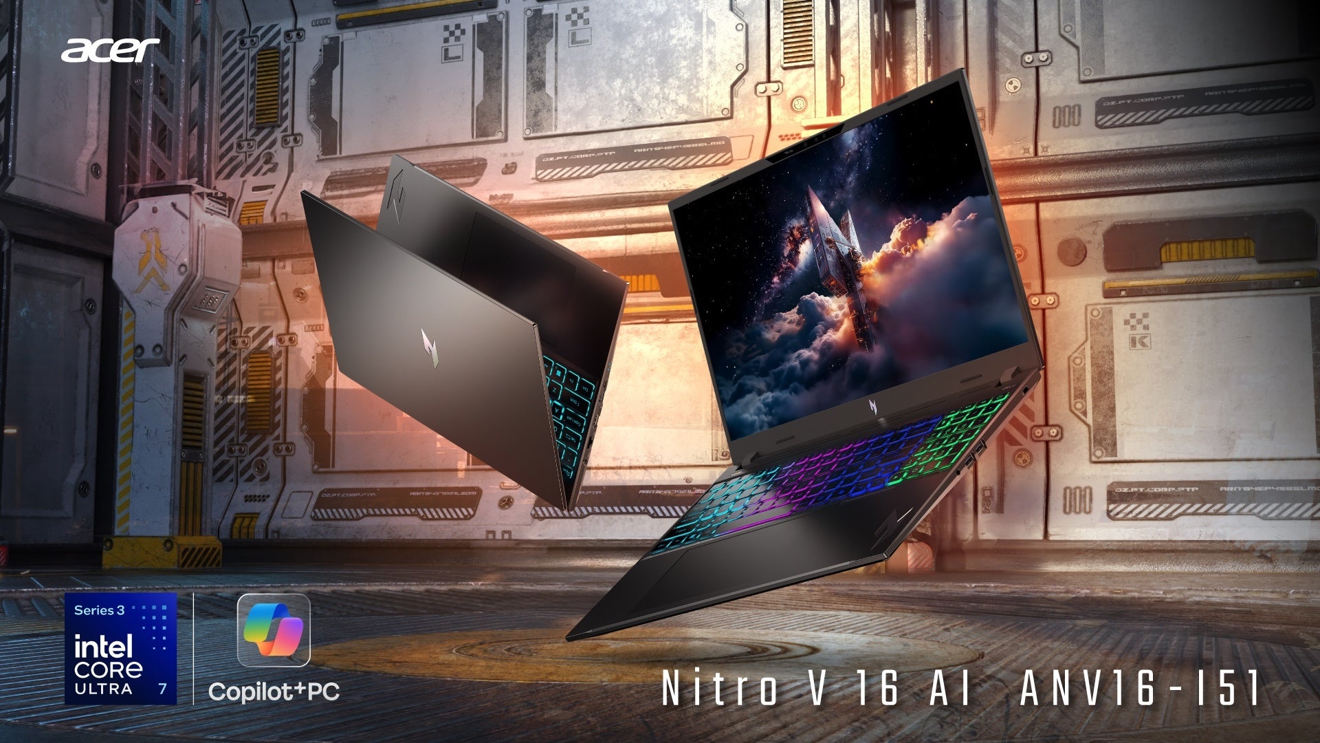 日本エイサー、Core Ultra 7搭載ノート「Nitro V 16 AI」発売
