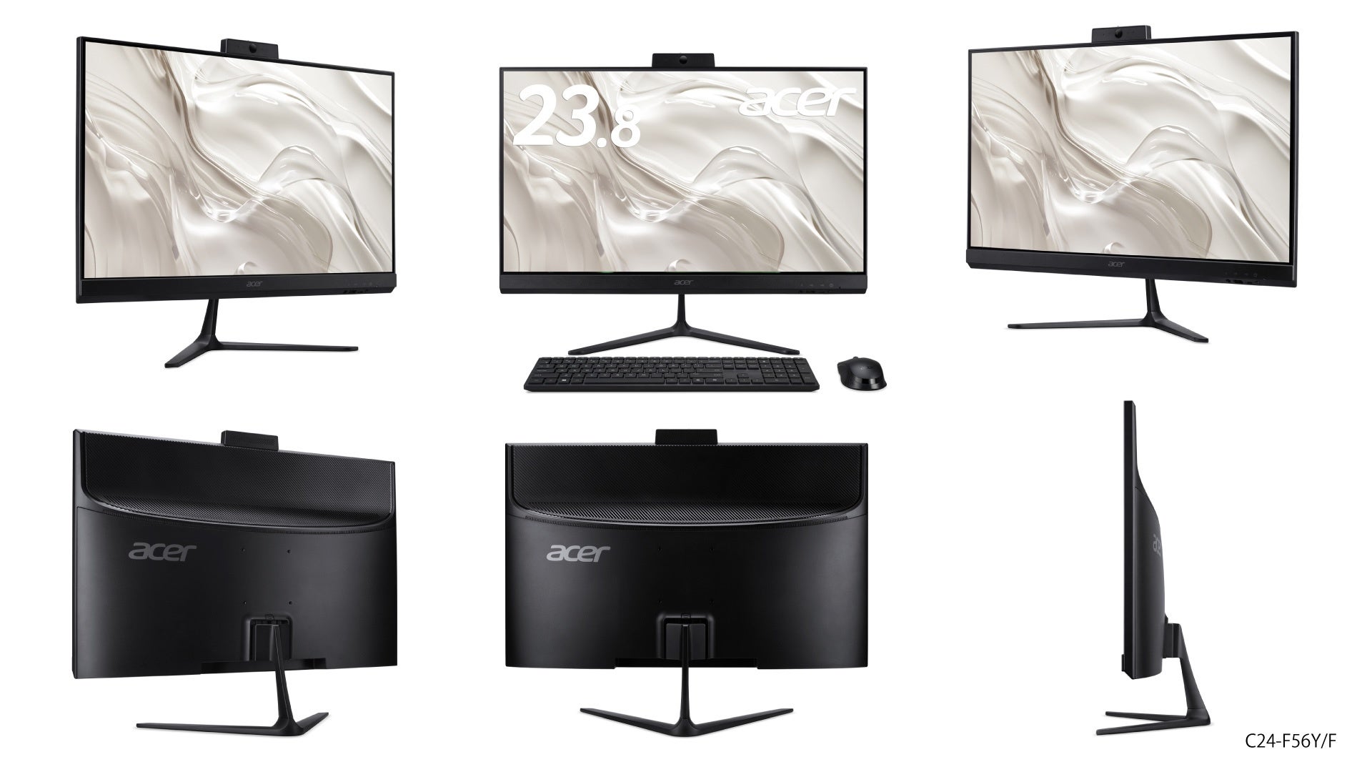 日本エイサー、23.8型IPS液晶とPCを一体化したオールインワンデスクトップPC「Aspire C 24」4機種を発売｜4機種のラインアップと主な仕様