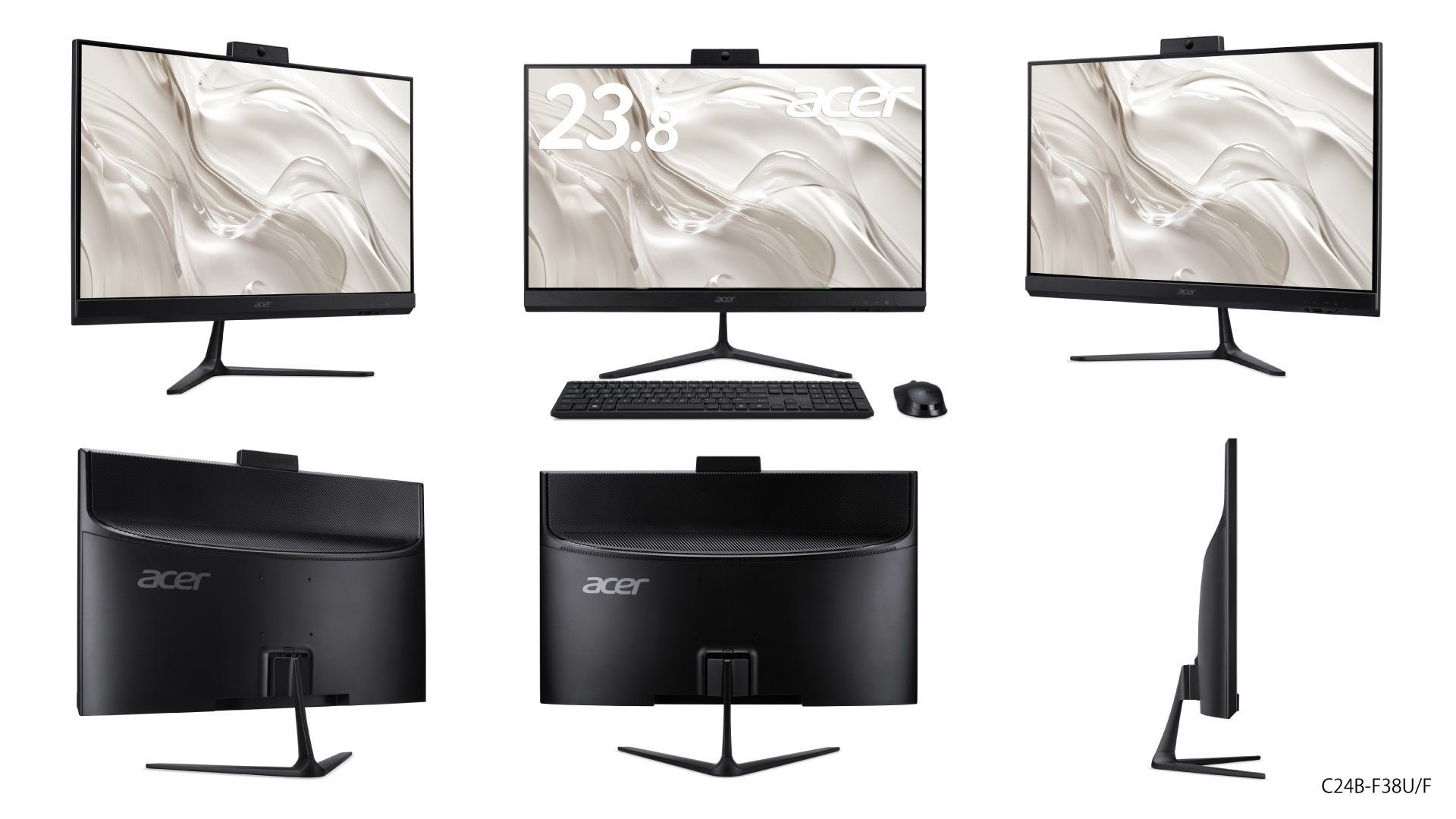 日本エイサー、23.8型IPS液晶とPCを一体化したオールインワンデスクトップPC「Aspire C 24」4機種を発売｜Microsoft 365 Personalと周辺機器の付属（3枚目）