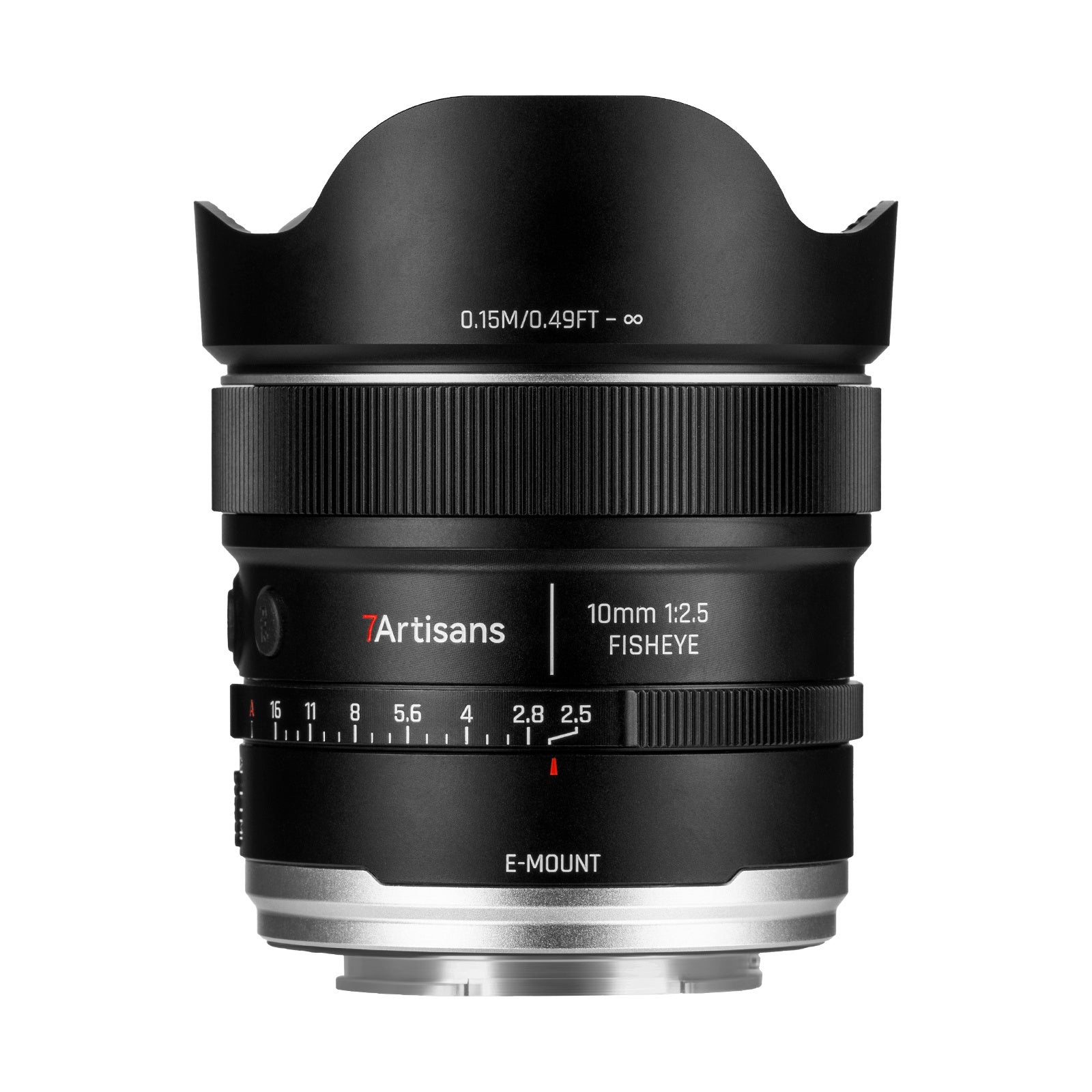 焦点工房、AFを搭載したフルサイズ対応の魚眼レンズ「七工匠 7Artisans MAX AF 10mm F2.5 Fisheye」を発売｜七工匠 7Artisans MAX AF 10mm F2.5 Fisheyeの主な仕様