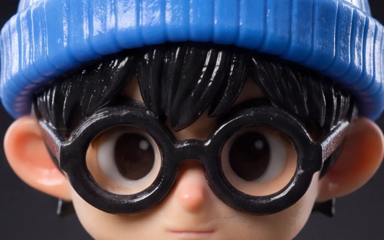 メーカー公開の拡大写真。目元や髪、帽子の細部を確認できます。