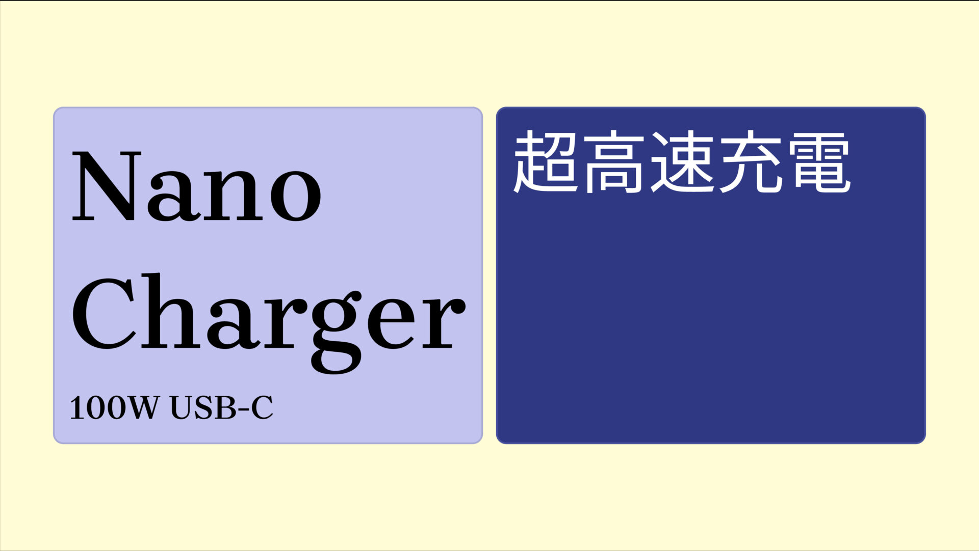 Nano Charger (100W) with USB-C & USB-C ケーブル のアイキャッチ画像