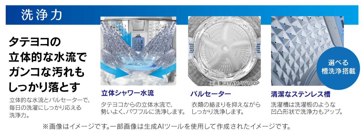 ヤマダホールディングス、DDMインバーター搭載の全自動洗濯機「RORO」4機種を発売｜製品仕様とラインアップ