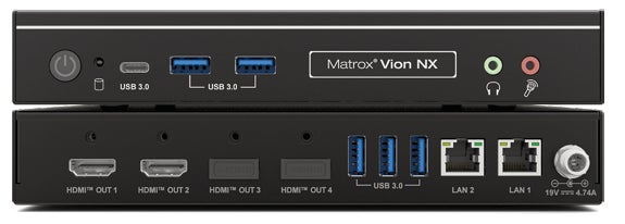 ジャパンマテリアル、4K対応IP-to-IPビデオゲートウェイ『Matrox Vion』を発売｜Vion EX（型番：VION-EXY）（2枚目）