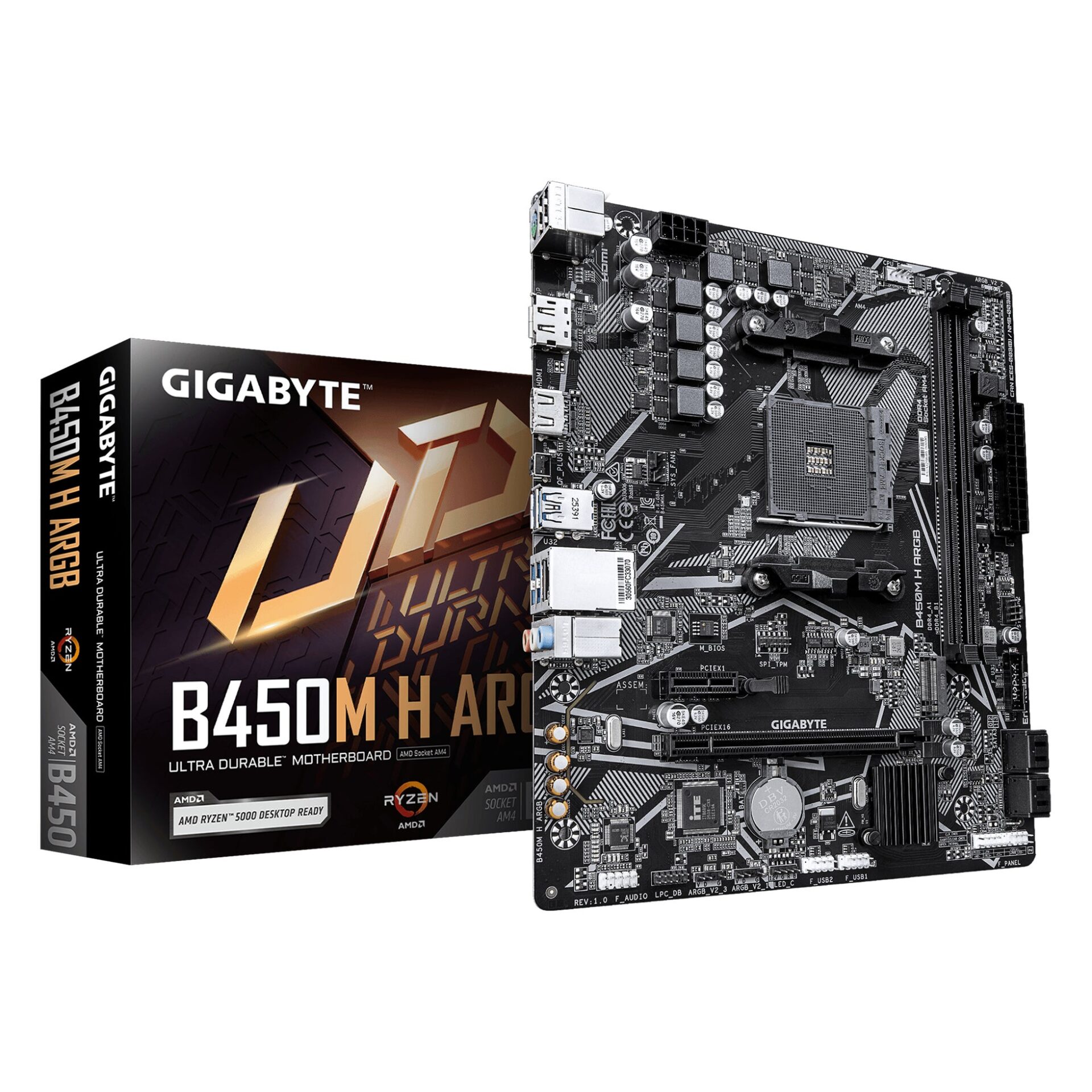 GIGABYTE、AMD B450チップセット搭載のMicro ATXマザーボード「B450M H ARGB」を発売