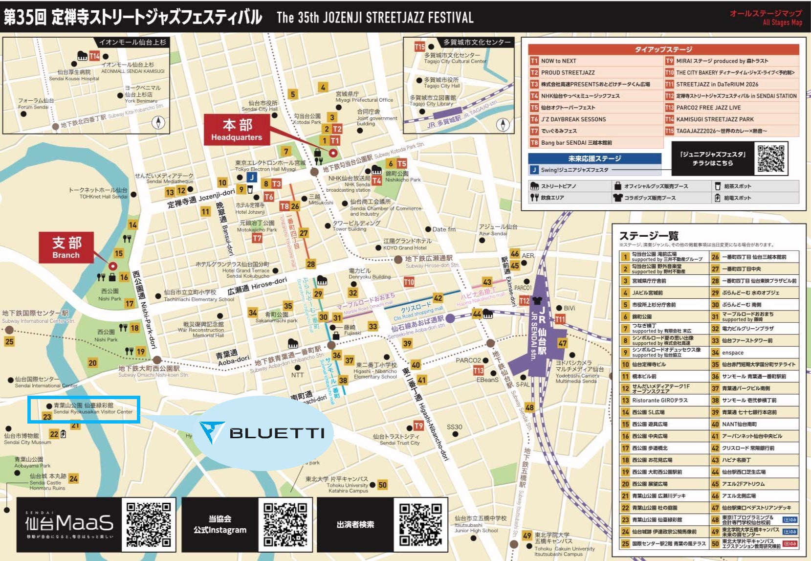 BLUETTI、第35回定禅寺ストリートジャズフェスティバルに初協賛・出展｜製品の展示と体験コーナーの詳細