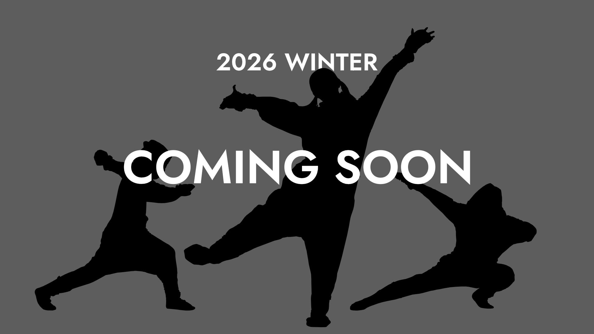 2026 WINTER COMING SOONの文字と人物の黒い影絵を配置した予告図版