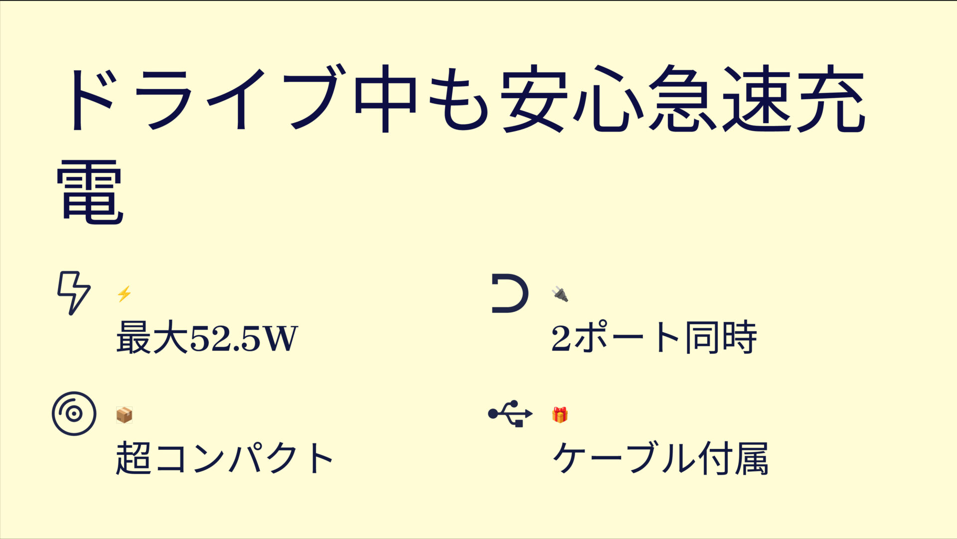323 Car Charger (52.5W) with USB-C & USB-C ケーブルを評価!|車内で瞬速チャージ!小さくても頼れるAnkerカーチャージャー。 のまとめスライド