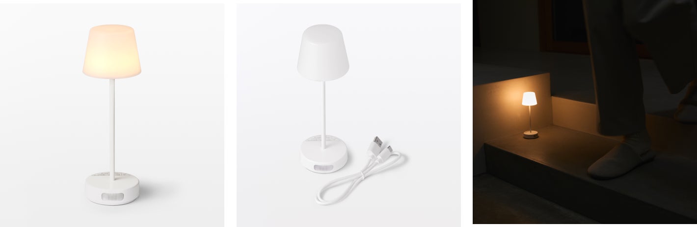 無印良品、調光機能付きインテリアライト5種と人感センサー付きミニスタンドライトを発売｜スタンドライト ミニ 人感センサー付の特徴（3枚目）