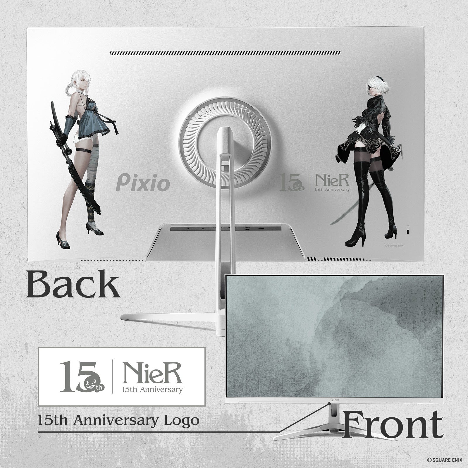 Pixio、「NieR」シリーズ15周年記念コラボゲーミングモニターの受注販売を発表（3枚目）