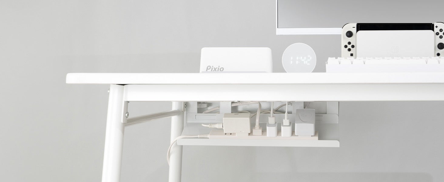 Pixio、トレイ着脱式で2通りに使えるケーブルマネジメントボックス「PXCB1WH」を発売