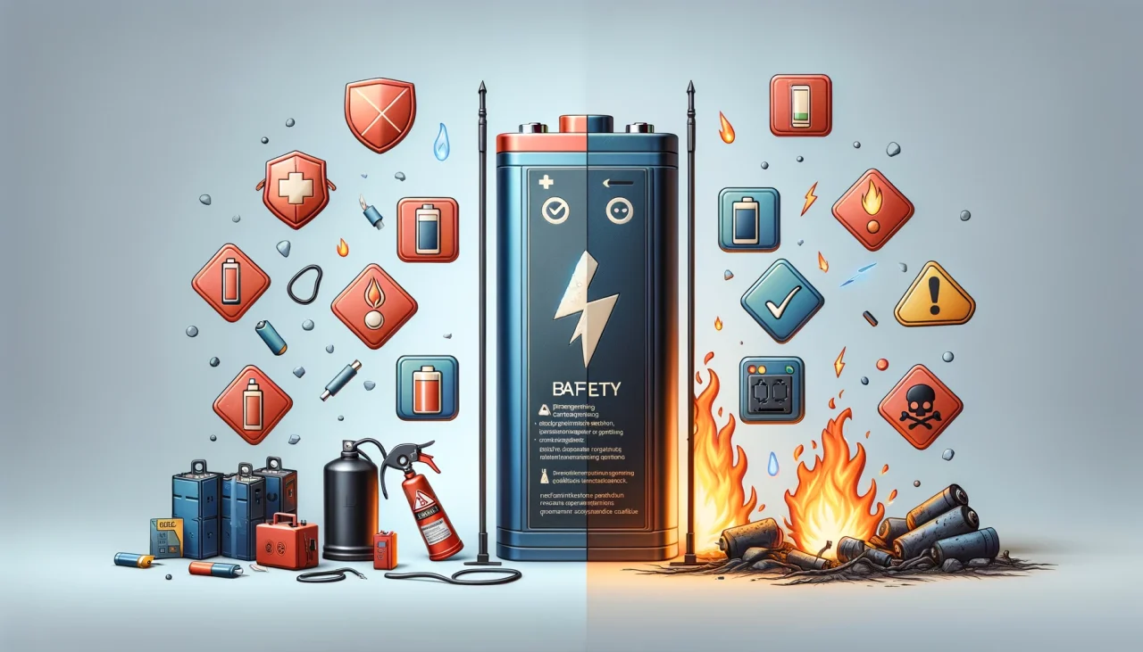 バッテリーの安全性のイメージ