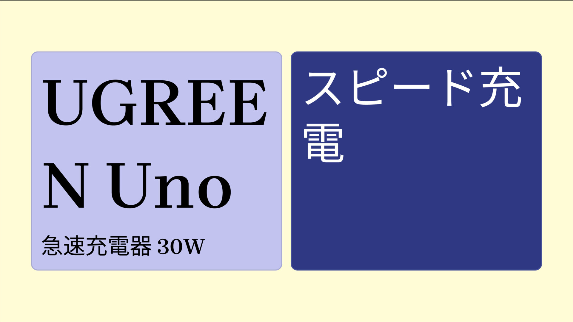 UGREEN Uno 急速充電器 30W のアイキャッチ画像