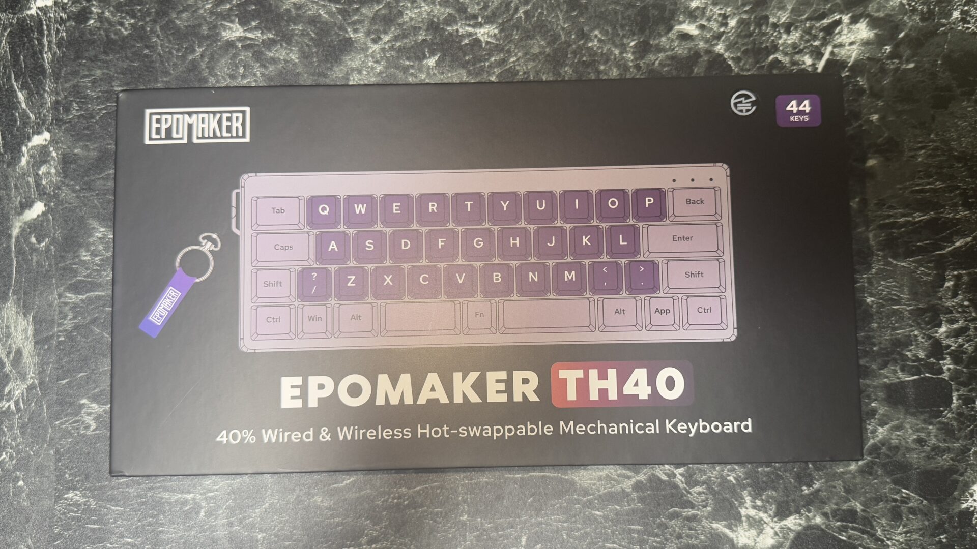 『Epomaker TH40』の箱表