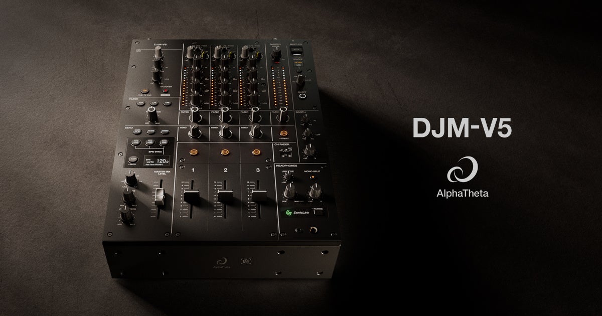 AlphaTheta、3ch DJミキサー「DJM-V5」を2026年1月28日発売 - 画像1