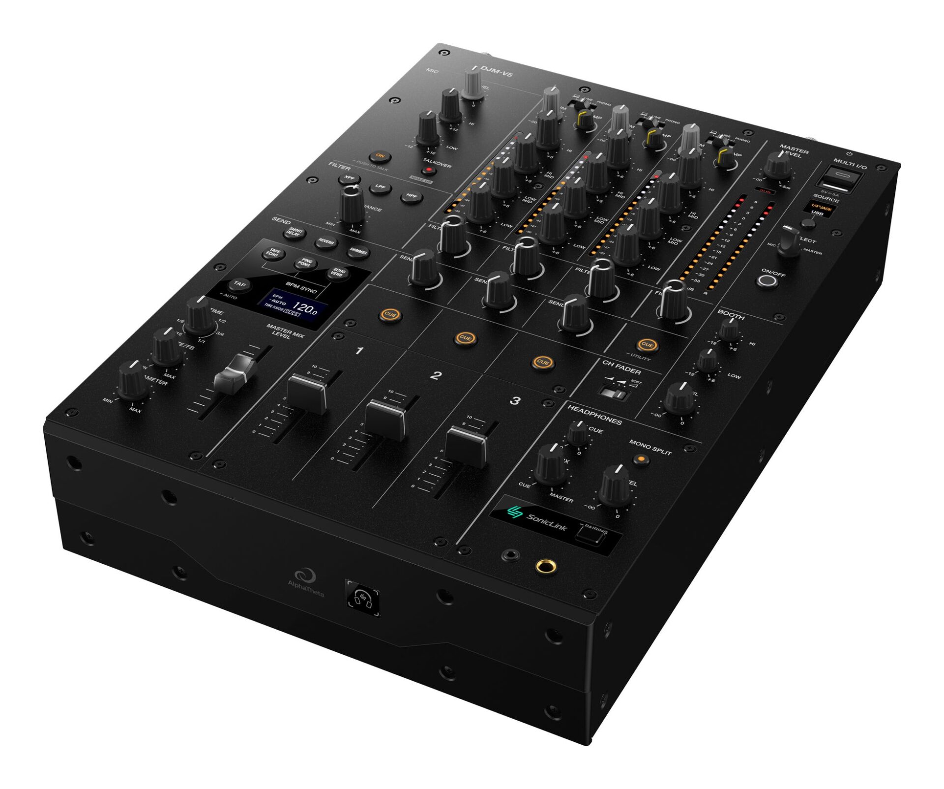 AlphaTheta、3ch DJミキサー「DJM-V5」を2026年1月28日発売 - 画像2