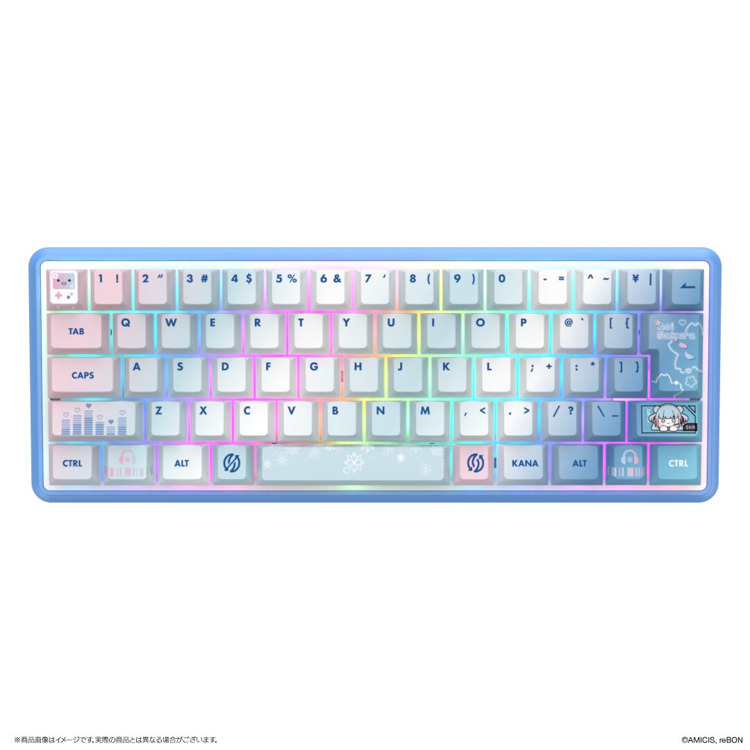 AMICIS、碧依さくら監修のゲーミングキーボードを受注販売開始 - 画像3