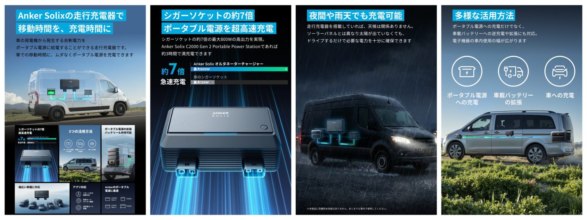 アンカー、走行中にポータブル電源を充電できる初の走行充電器を発表 - 画像2