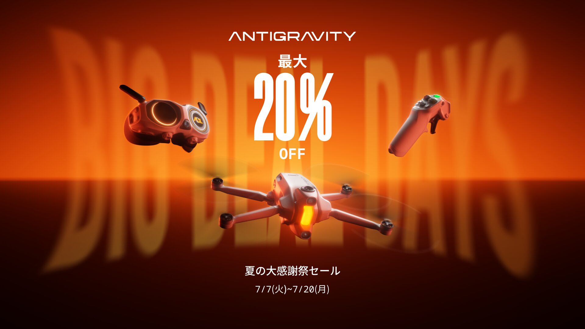 Insta360のドローンブランド「Antigravity」、A1全キットが20％OFFとなるセールを開催 - 画像1