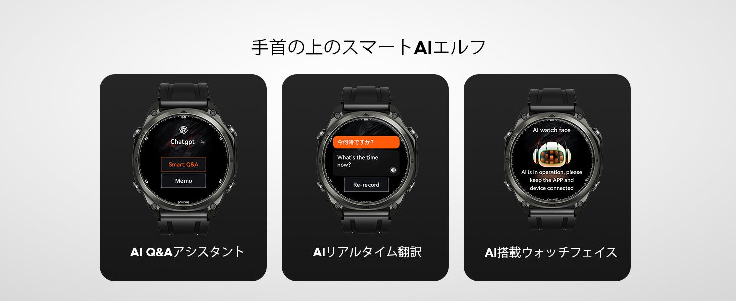 Anywise、AI搭載スマートウォッチ「W1」を10,899円で販売 - 画像3