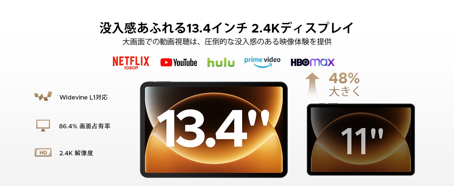 13.4インチ大画面タブレット「AORLYM P13PRO」が27,900円に - 画像2